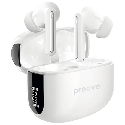 Dëgjuse wireless Proove Tempo TWS, ANC, me aplikacion, të bardha