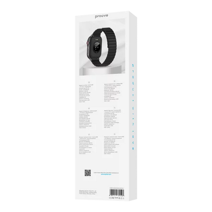 Orë inteligjente Proove Humble, 2.04" AMOLED, e zezë