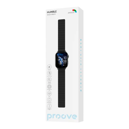 Orë inteligjente Proove Humble, 2.04" AMOLED, e zezë