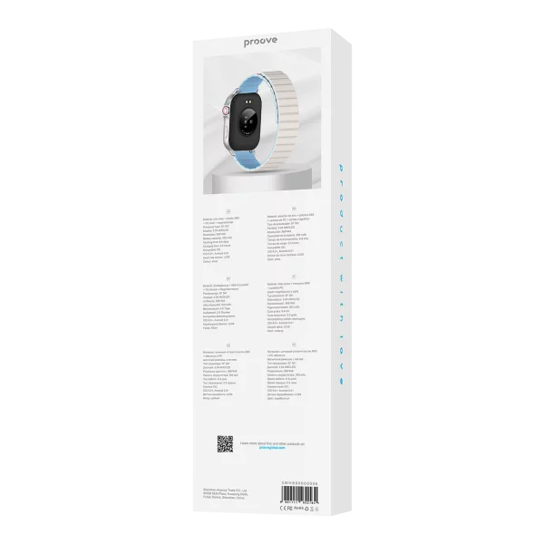 Orë inteligjente Proove Humble, 2.04" AMOLED, silver