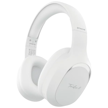 Kufje wireless Proove Tender 2 me aplikacion inteligjent (APP) dhe zë Hi-Fi premium, të bardha