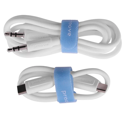 Kufje wireless Proove Tender 2 me aplikacion inteligjent (APP) dhe zë Hi-Fi premium, të bardha