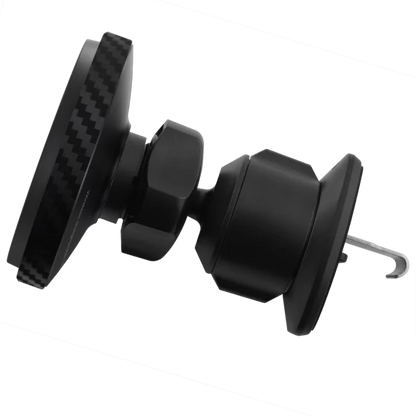 Mbajtëse magnetike për telefon me karikim wireless Proove Graphite Circle Qi2, 15W, për ventilim makine, e zezë