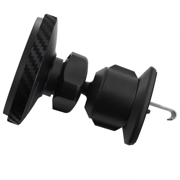 Mbajtëse magnetike për telefon me karikim wireless Proove Graphite Circle Qi2, 15W, për ventilim makine, e zezë