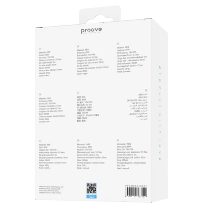 Kompresor gomash për makinë Proove Pump Assistant Mini, 85W, 3.5 bar, i zi