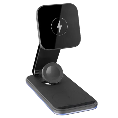 Karikues wireless 3 në 1 Proove Energy Fold, 15W, i zi