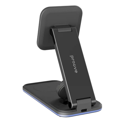 Karikues wireless 3 në 1 Proove Energy Fold, 15W, i zi