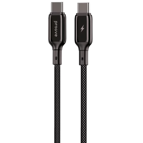 Kabllo karikimi Proove Dense Metal Type-C në Type-C, 60W, 1m