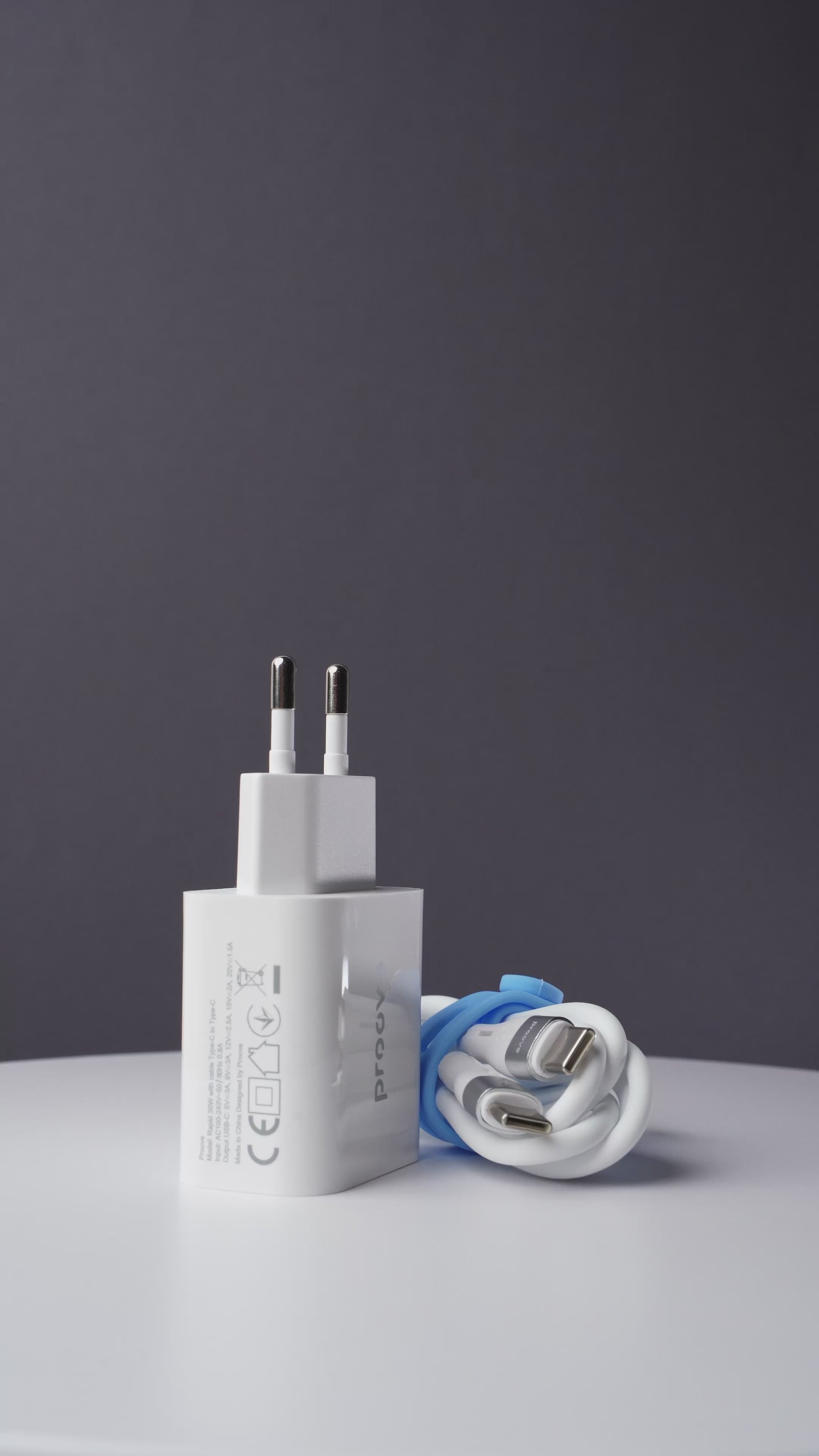 Ngarko videon: Karikues muri Proove Rapid, 30W, Type-C, me kabllo Type-C në Type-C, e bardhë
