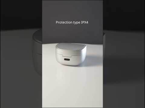 Dëgjuse wireless Proove Charm TWS, touch-control, me aplikacion, Silver